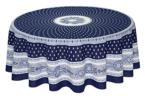 Round Tablecloth coated or cotton Marat d'Avignon Bastide MB - Click Image to Close